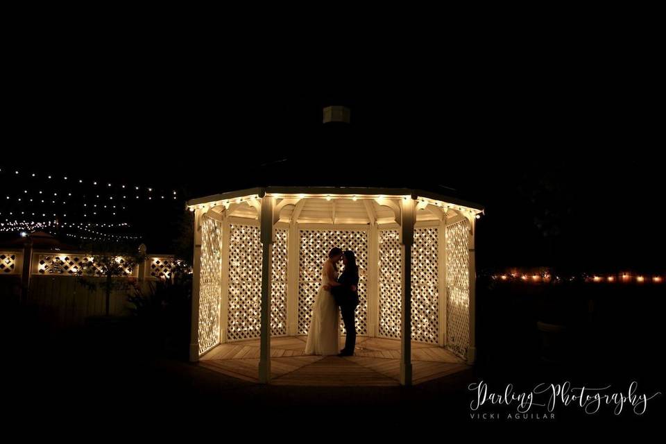 Gazebo at night