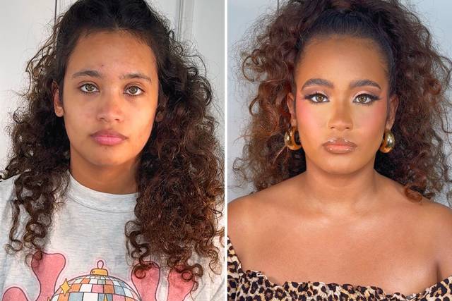 Neutral full glam