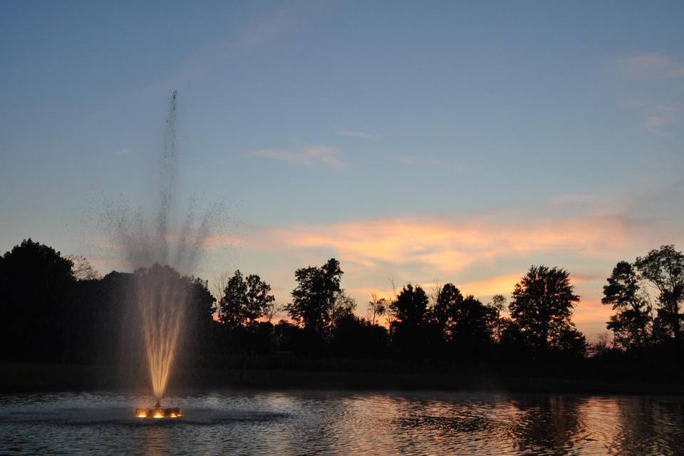 Fountain at Sunset