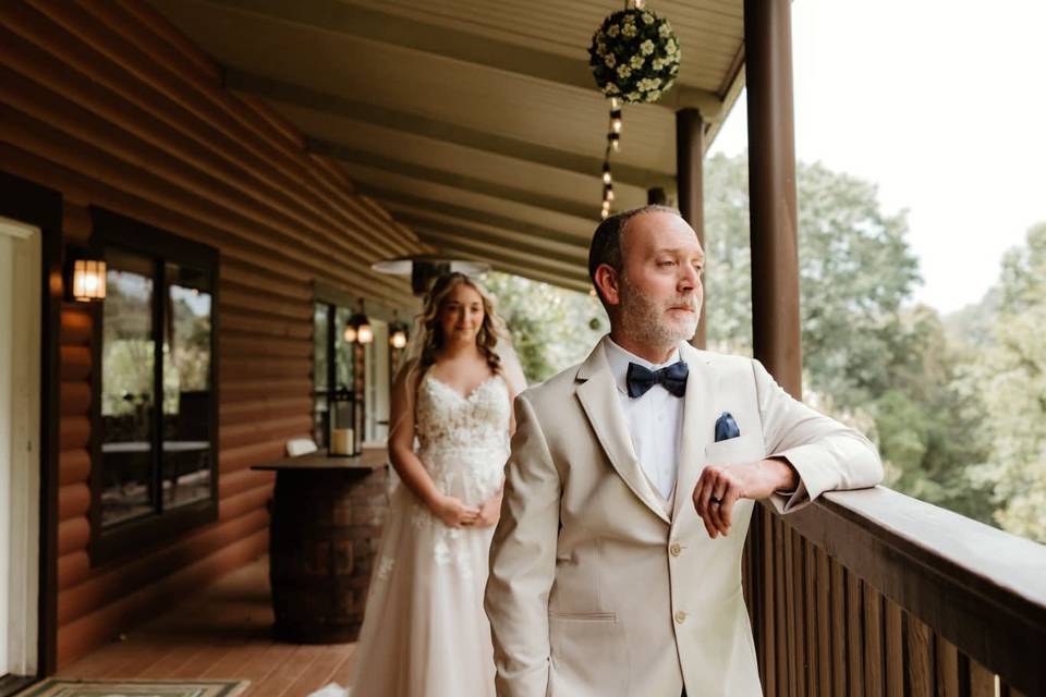 Father of the bride first look