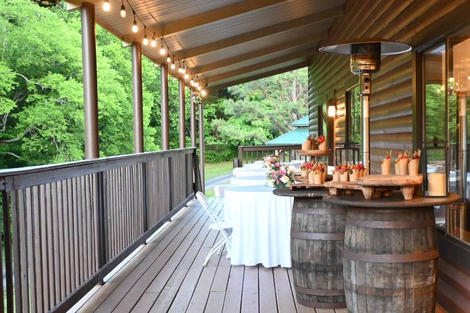 Giant covered back deck