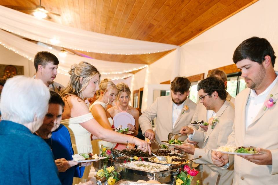 Buffet area