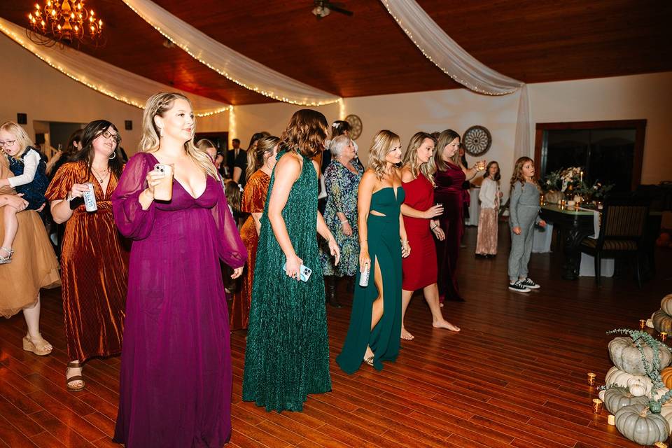 Plenty of dance floor space
