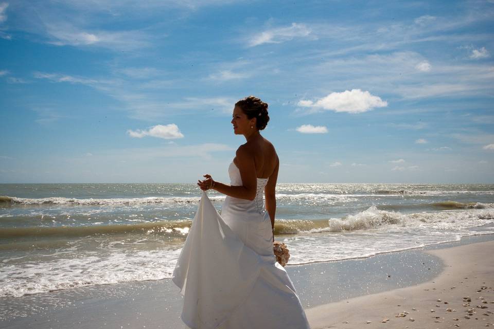 bride photography at Sanibel Island destination wedding