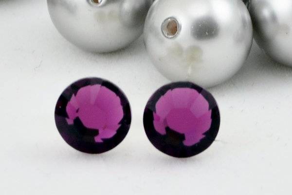 Amethyst Swarovski Crystal Stud Earrings with Sterling Silver Posts
These lightweight .25