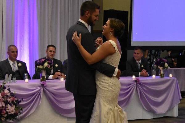 Newlyweds on the dance floor