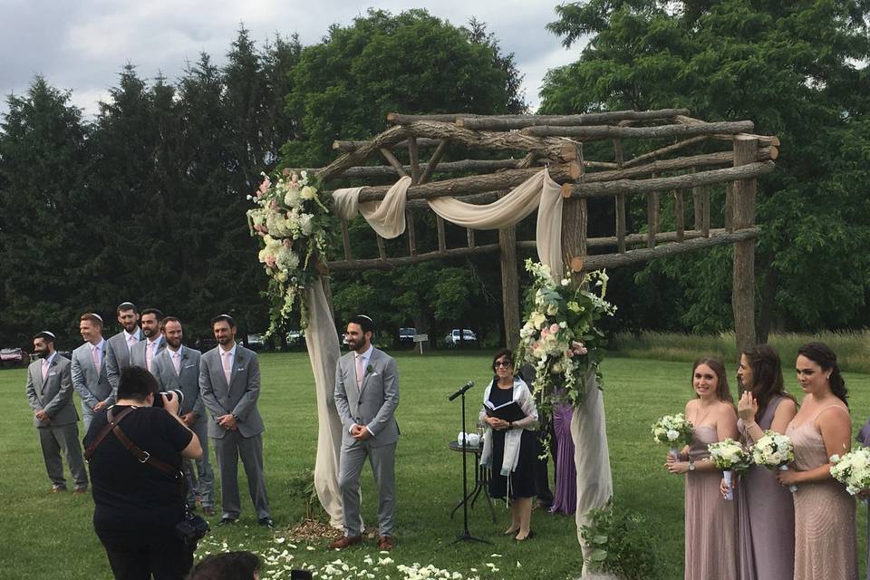 Outdoor ceremony West Park NY