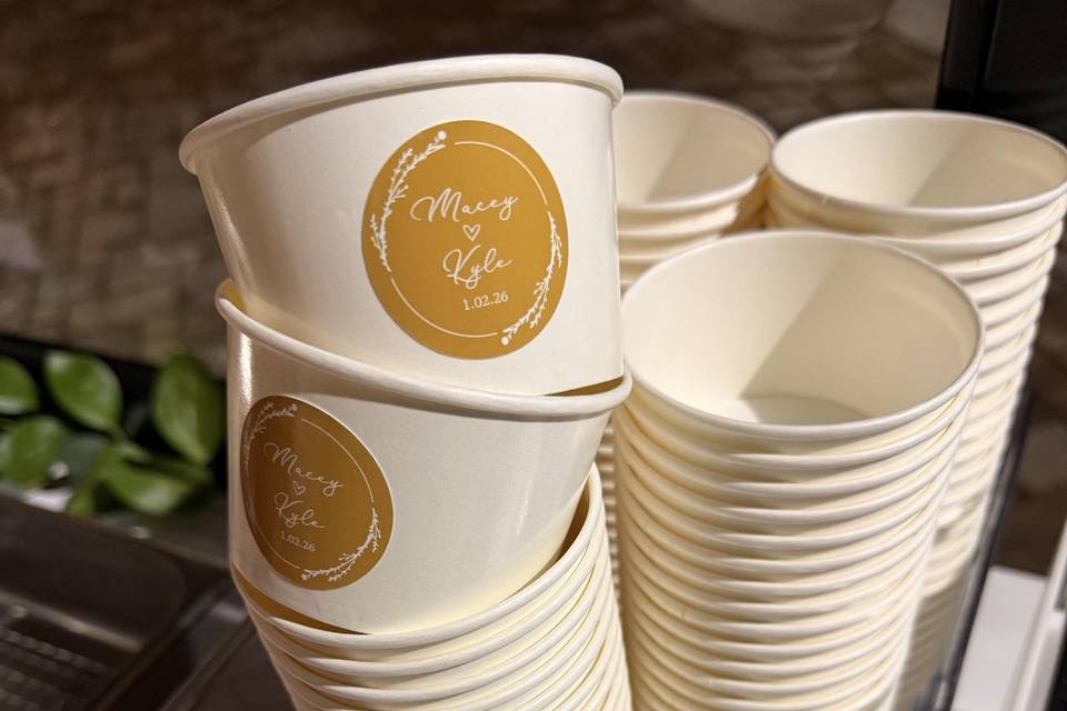 Branded cups