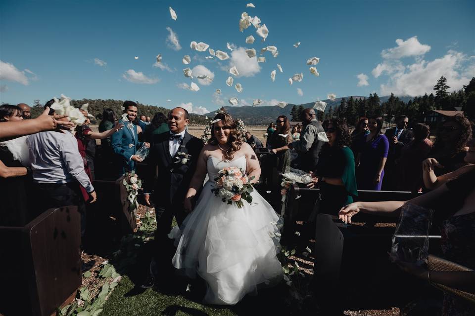 Grand Recessional with roses