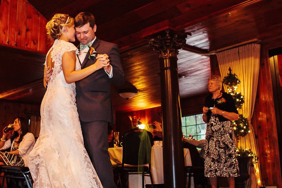 First dance as newlyweds