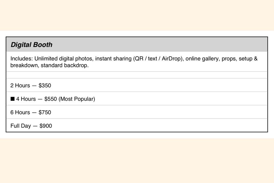 Official Price list p.1