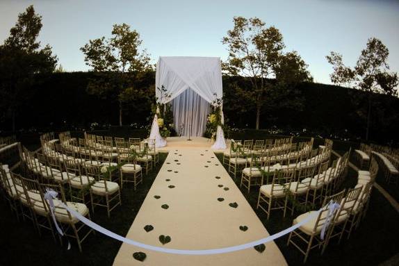 Wedding ceremony area