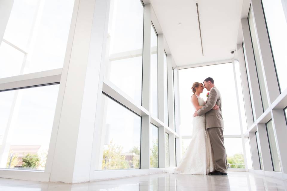 The Museum's modern architecture is the perfect setting for your wedding