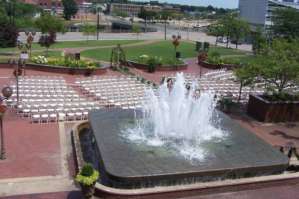 Wedding at Jon R. Hunt Plaza