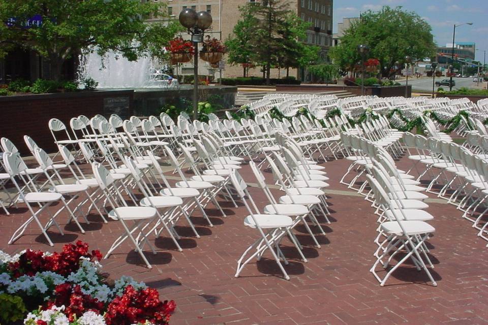 Wedding at Jon R. Hunt Plaza