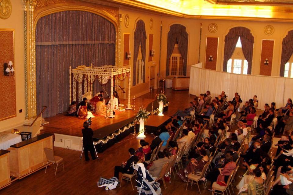 Hindu ceremony in the ballroom