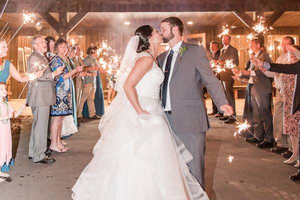 Sparkler exit | Photo: Jessi Paige Photography