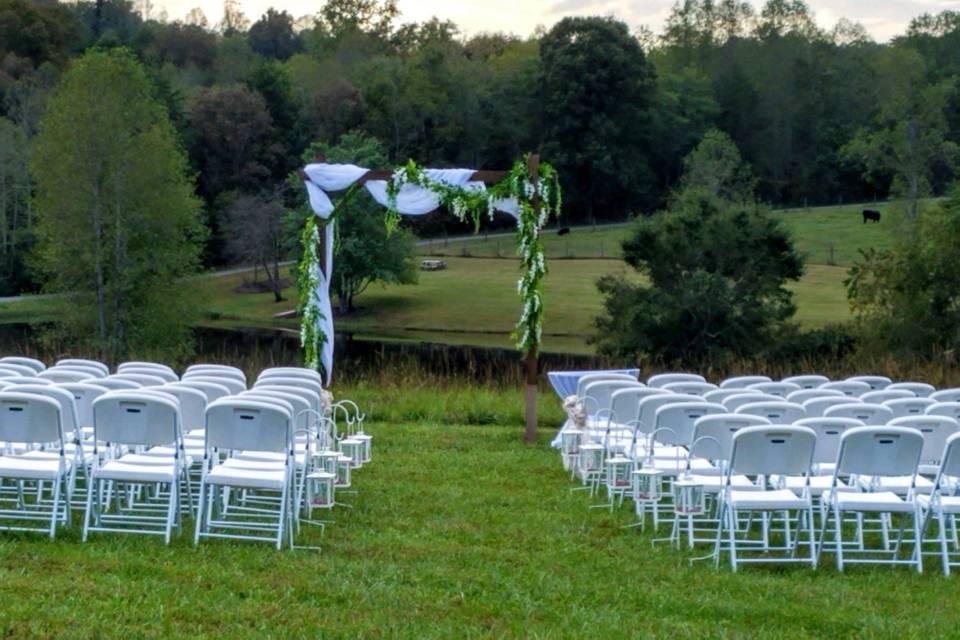 Outdoor Ceremony Pond