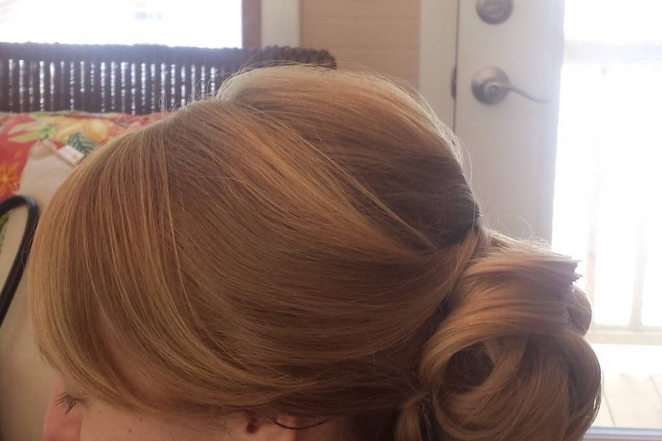 Bridal updo