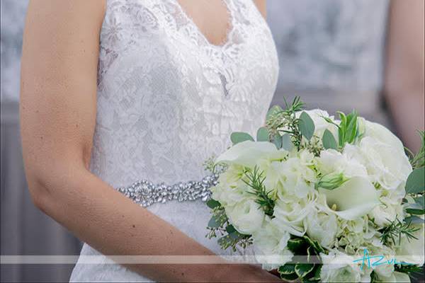 Bride at her wedding