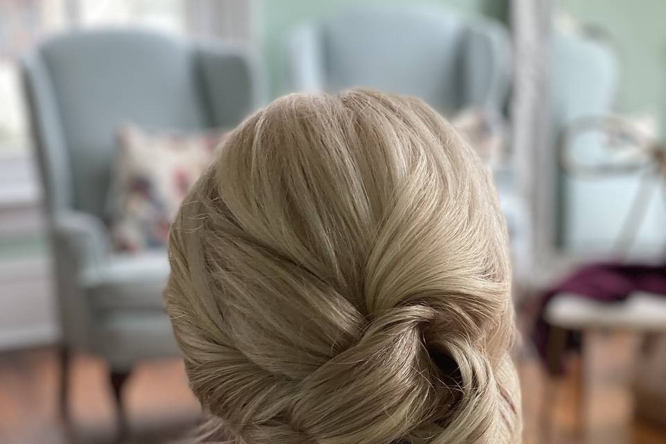 Textured updo