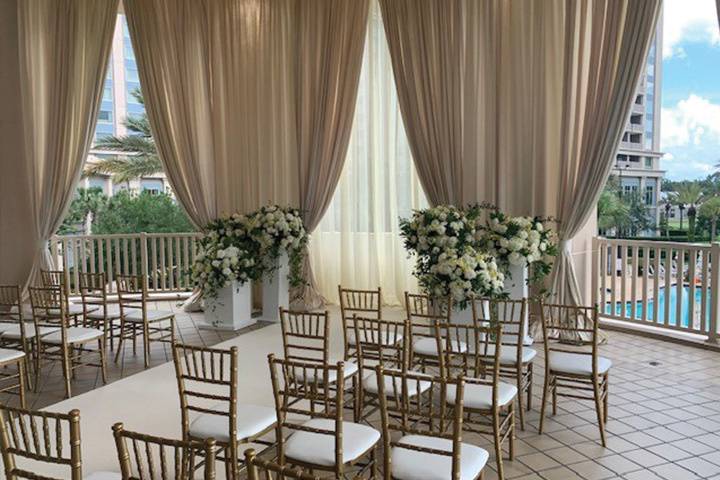 Terrace for Intimate Weddings