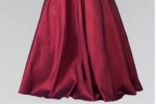 Red ball gown
