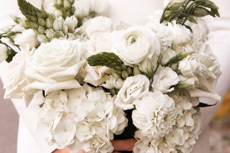 White Bridal Bouquet