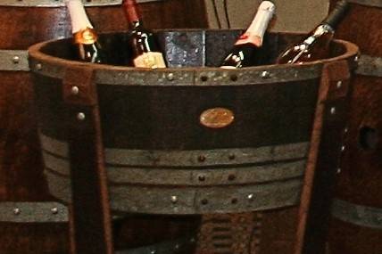 wine barrel beverage cooler, great addition to your wedding or special event!