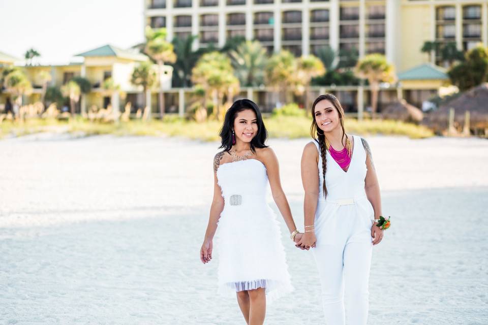 Same sex st pete beach wedding