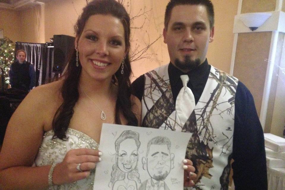 Adam Pate's 60 Second Strolling Speed Sketchers Caricatures and Entertainment