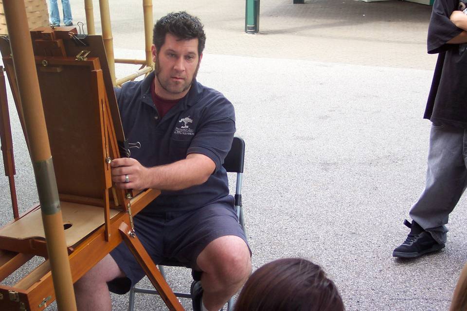 Adam Pate's 60 Second Strolling Speed Sketchers Caricatures and Entertainment