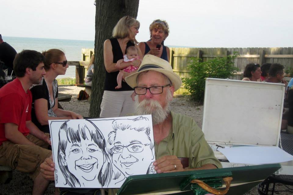 Adam Pate's 60 Second Strolling Speed Sketchers Caricatures and Entertainment