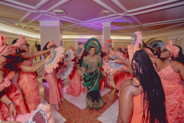 Traditional wedding party