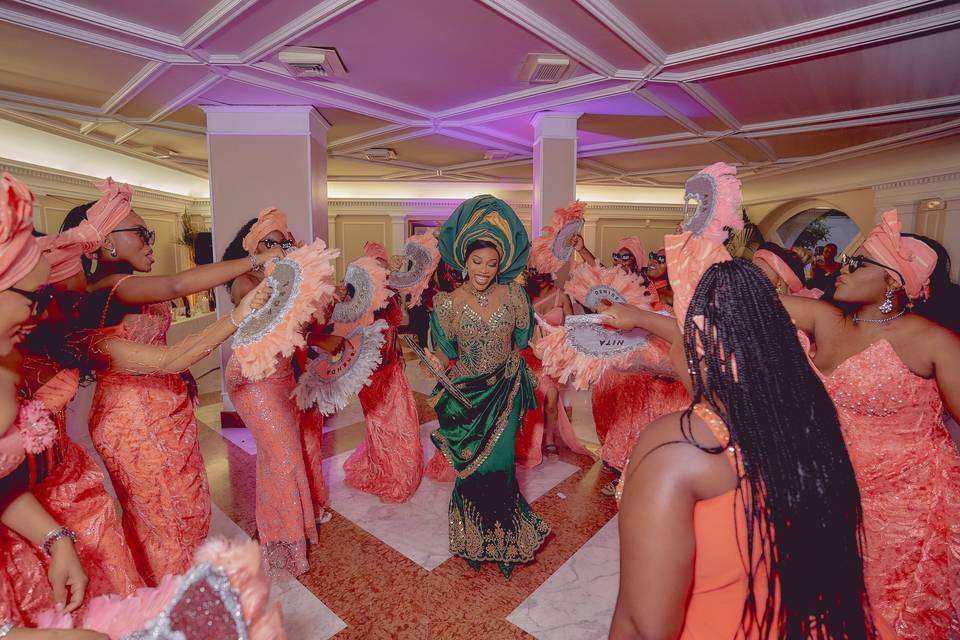 Elegant wedding reception