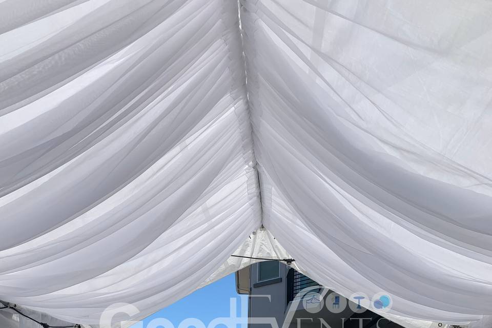 Tent drapery