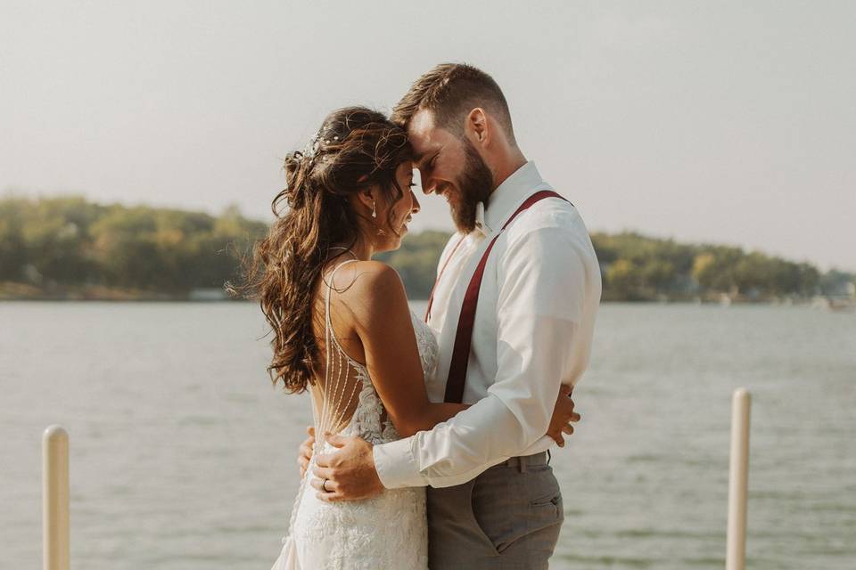 Lake house wedding