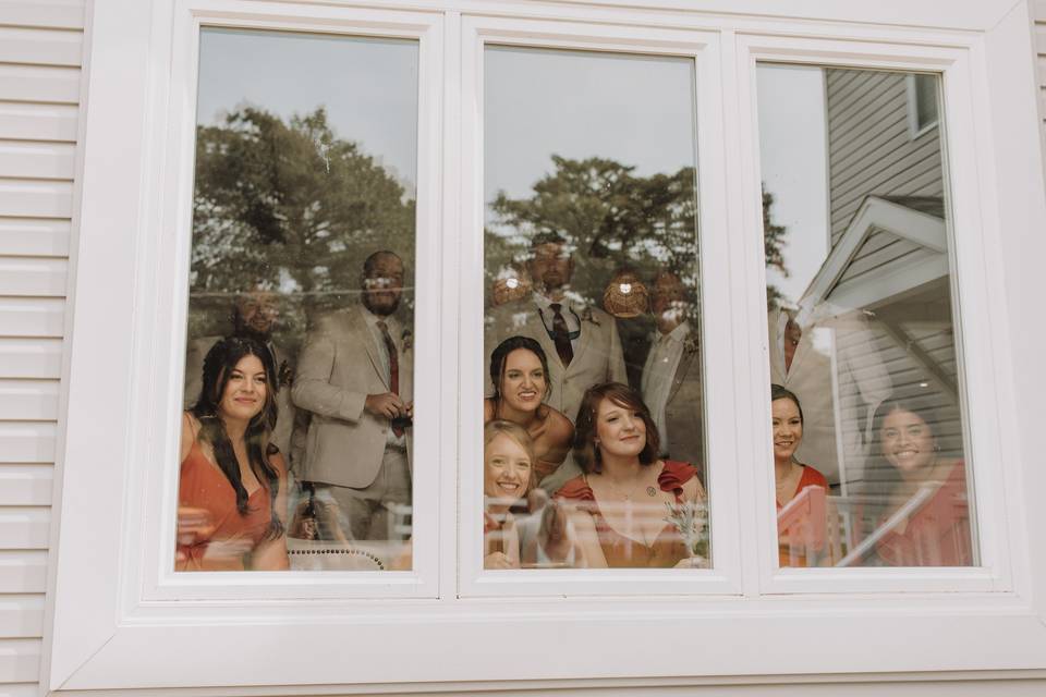 Wedding Party First look