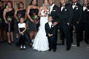 Bride, groom and wedding partykyle & cassandra