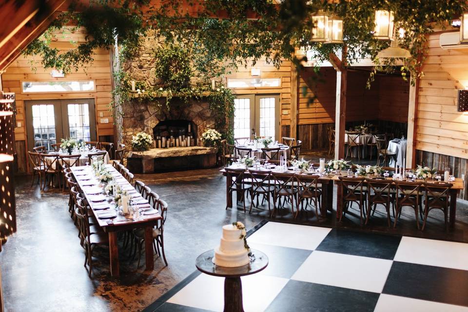Inside/reception area