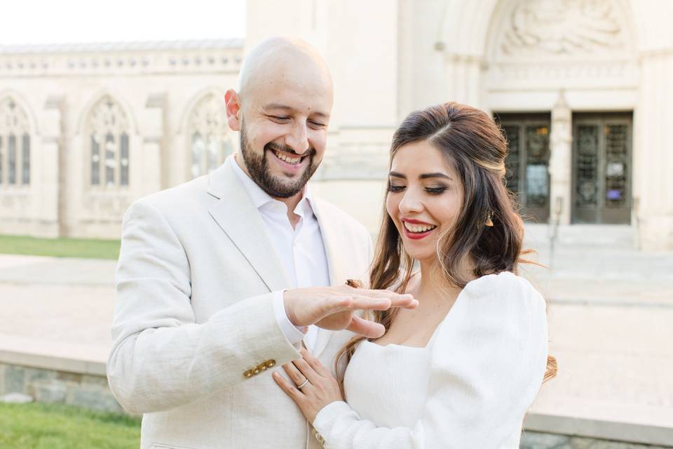 Latina elopement soft glam