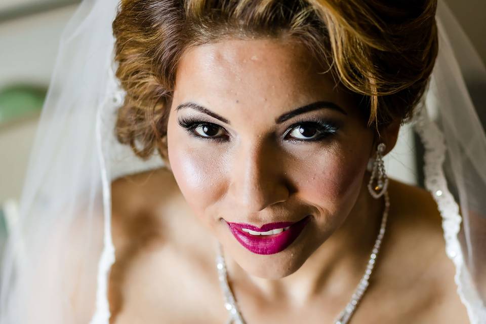 Latina bride w/full glam