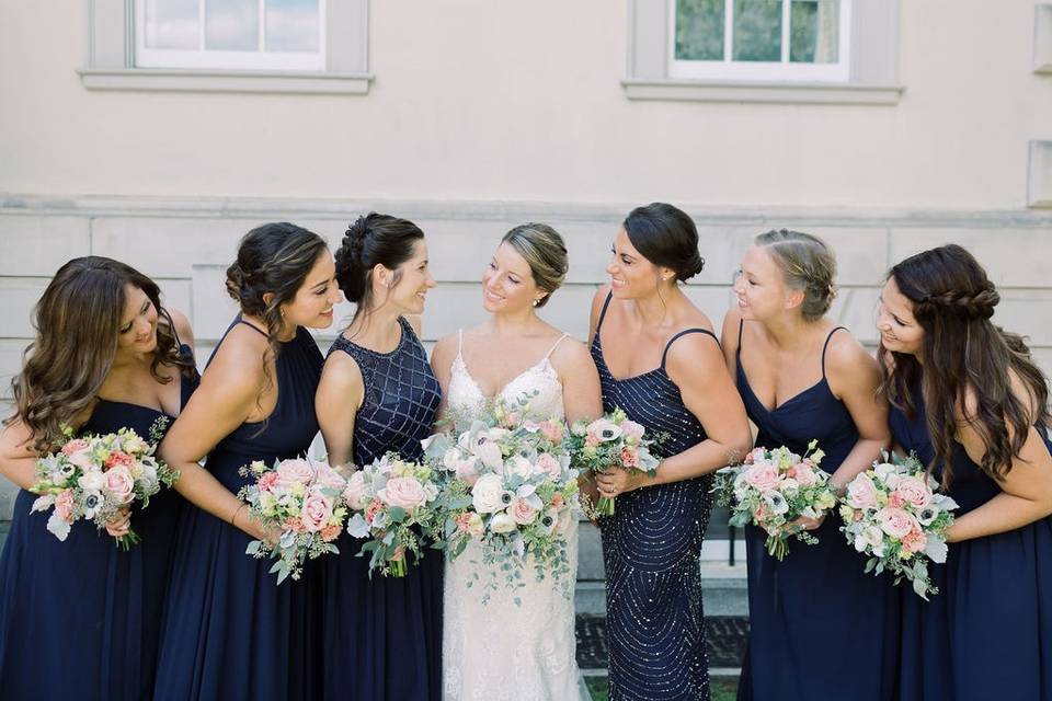 Bridal party w various styles