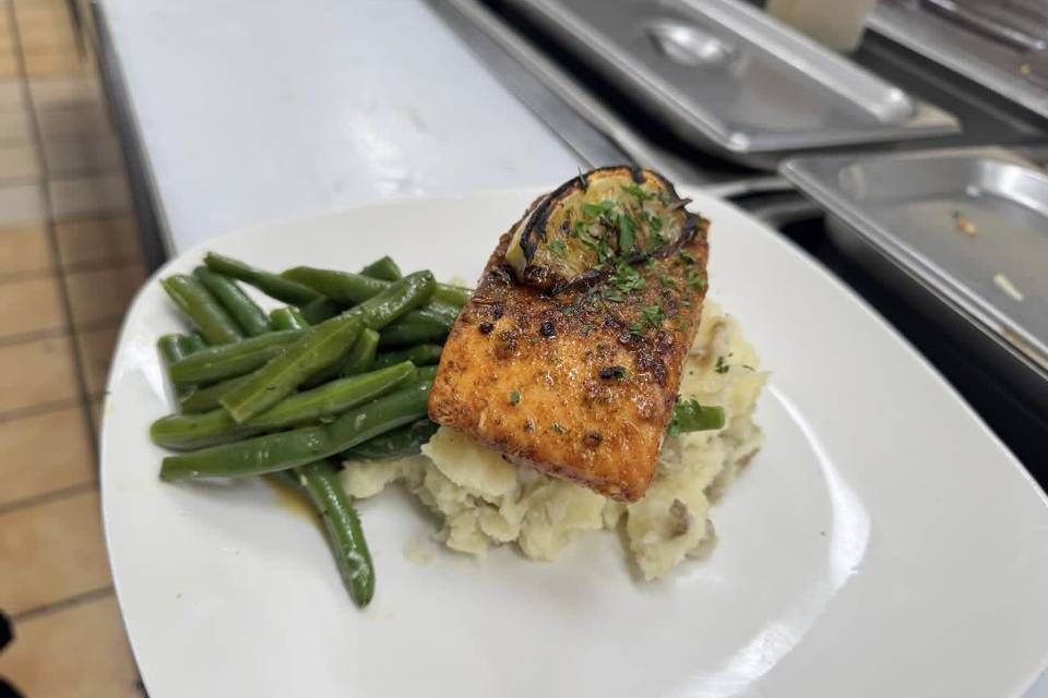 Bourbon Glazed Salmon