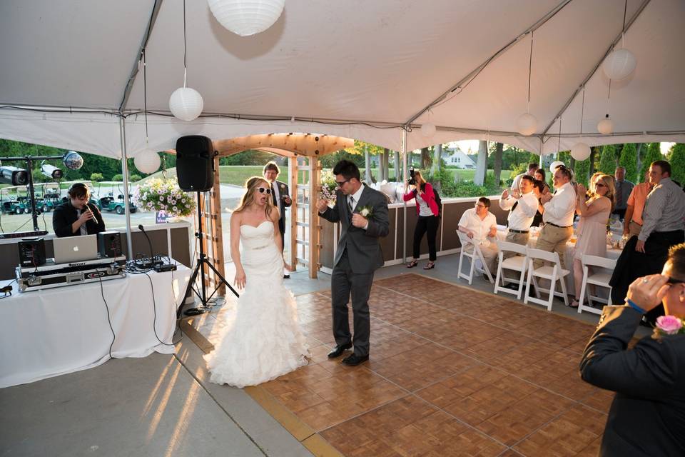 Couple's recessional