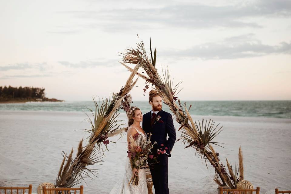 Bohemian Beach Ceremony