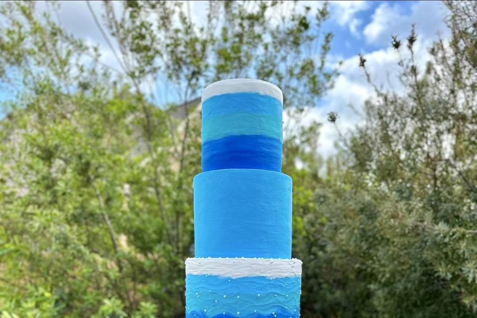5ft tall Sea world fake cake