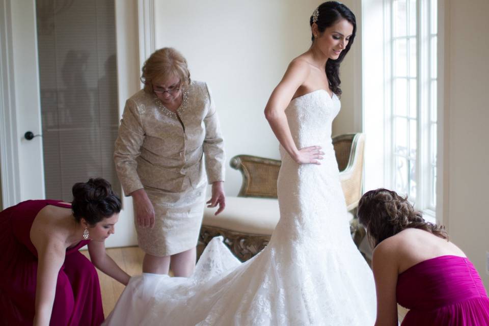 Bride's preparation