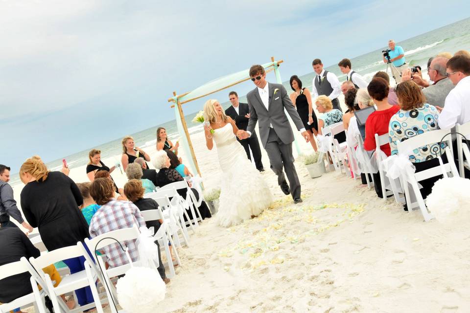 Mexico beach wedding