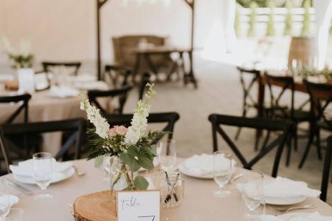 Reception tent